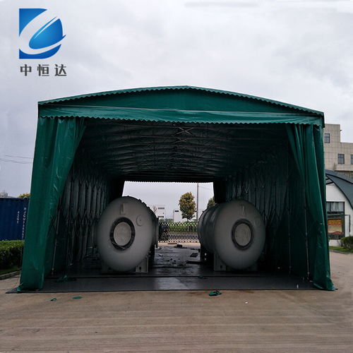 移動式倉庫帳篷鄭州工廠臨時堆貨活動收縮推拉篷手動折疊伸縮蓬