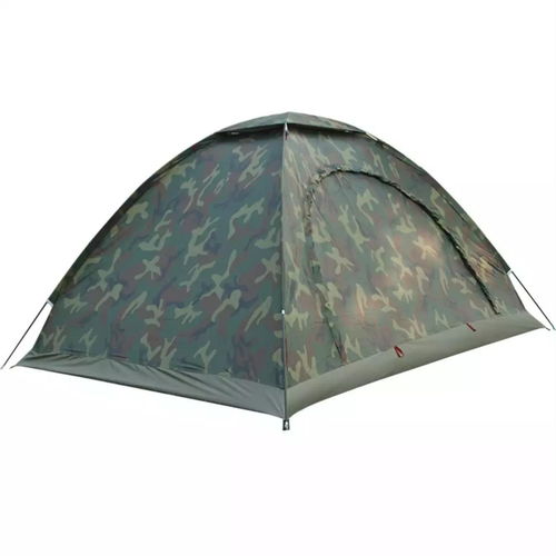 戶外帳篷單人雙人3 4人單層迷彩帳篷野營露營防雨防曬野外帳篷,一品好特惠