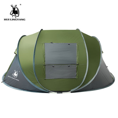 正品徽羚羊自動帳篷 新款3-4人速開拋帳，野營防水首選