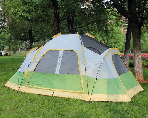湯河店德國軍用迷彩自動帳篷 雙人雙層設(shè)計，速開防暴雨，盡享戶外野營樂趣